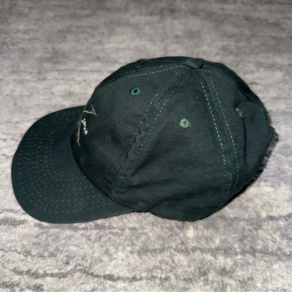 Vintage Calvin Klein Snapback Dad Hat Cap CK Logo Cotton Green Made in USA - Picture 3 of 7